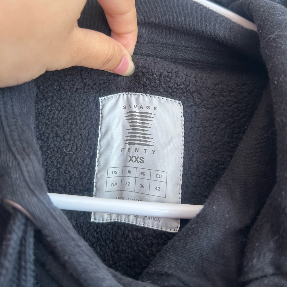 Black Hoodie With Drawstrings - image 5